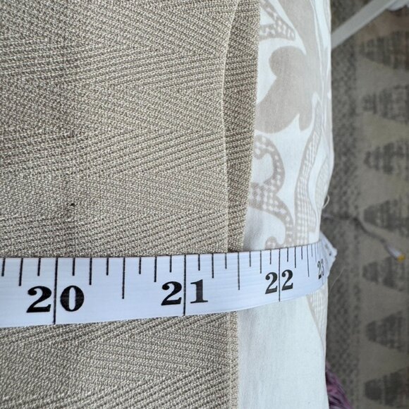 Vintage Beige Herringbone Skirt Suit Set - Picture 16 of 16